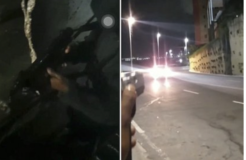  Policiamento na Gamboa é reforçado após vídeos de homens armados circularem nas redes sociais