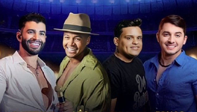  Gusttavo Lima, Léo Santana, Thiago Aquino e Jonas Esticado se apresentam no ‘Forró do Bongo’