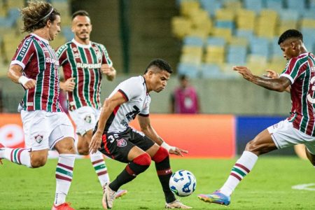  Vitória arranca empate no fim contra o Fluminense no Maracanã e segue fora do Z-4