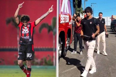  Atacante do Vitória volta de lesão e vira opção para jogo decisivo na Sul-Americana