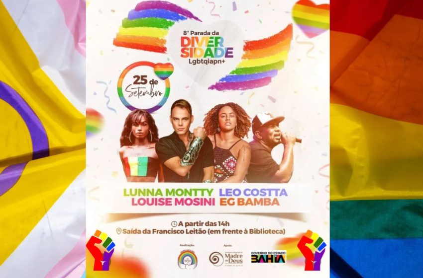  Madre de Deus realiza 8ª Parada da Diversidade 2022 LGBTQIAPN+ em setembro