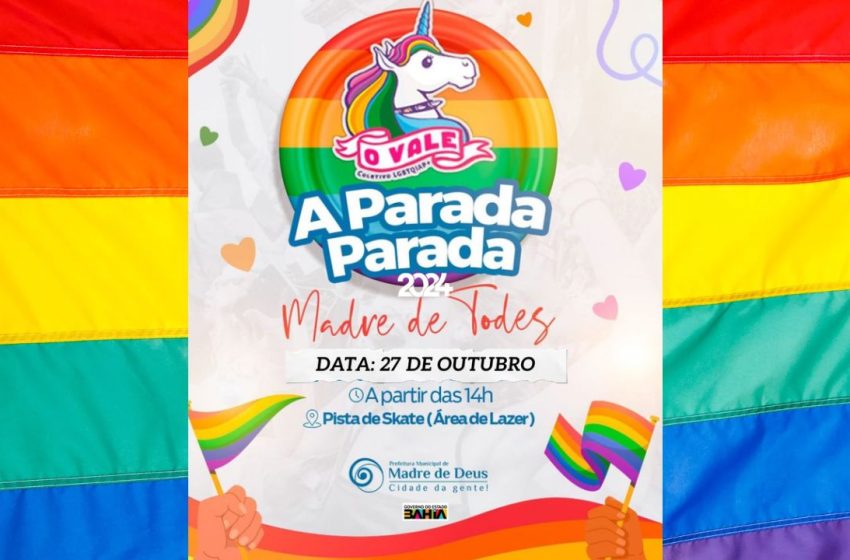  Parada da Diversidade 2024 promete colorir e celebrar o amor em Madre de Deus
