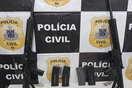  Homem é preso com dois fuzis durante ação conjunta da Polícia Civil e PRF na Bahia