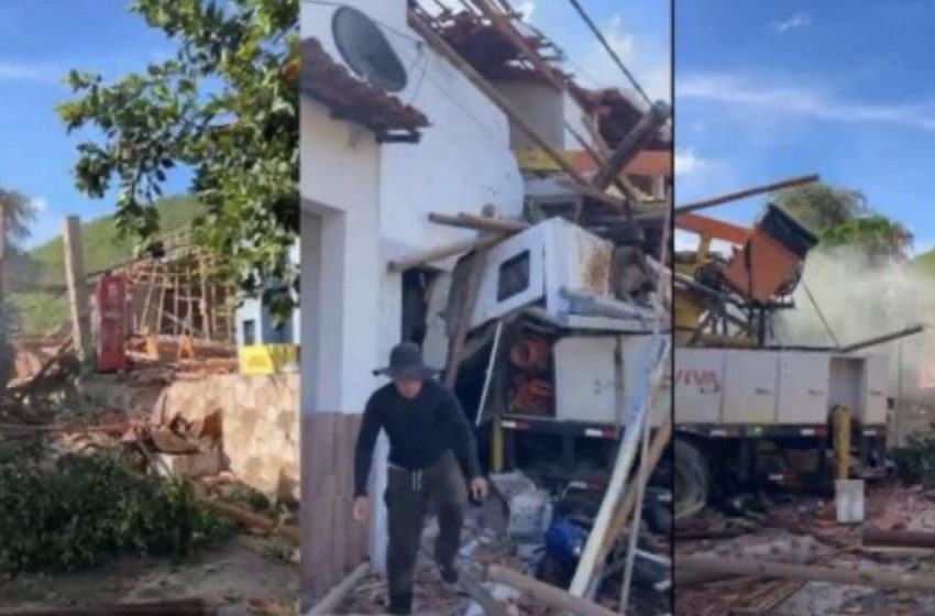  Quatro pessoas morrem após caminhão desgovernado atingir imóvel na Chapada Diamantina