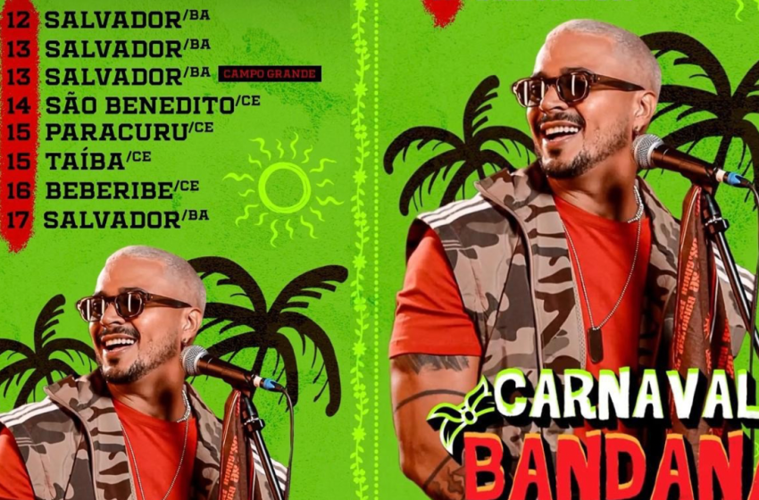  Banda Bandana promete agitar Ondina com grandes clássicos do Axé no Carnaval de Salvador