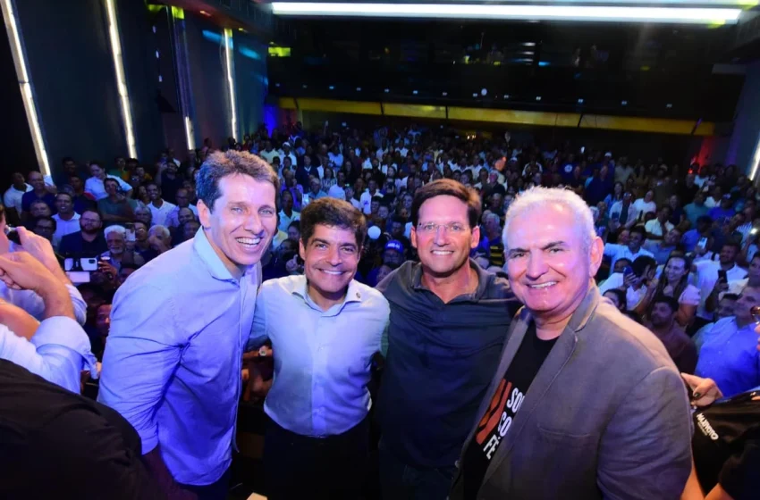  Agora é oficial: ACM Neto lança chapa em Feira de Santana para disputar governo da Bahia