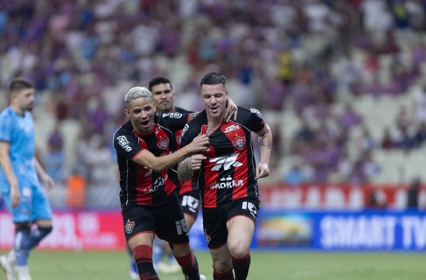  Vitória busca virada sobre o Fortaleza e abre vantagem na final da Copa do Nordeste
